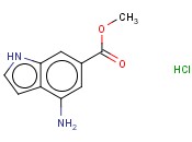 4-氨基-6-吲哚甲酸<span class='lighter'>甲</span><span class='lighter'>酯</span><span class='lighter'>盐酸盐</span>