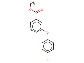 METHYL 5-(4-FLUOROPHENOXY)<span class='lighter'>NICOTINATE</span>