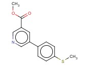 METHYL 5-[4-(METHYLSULFANYL)PHENYL]<span class='lighter'>NICOTINATE</span>