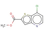 METHYL 7-CHLOROTHIENO[<span class='lighter'>3,2</span>-B]<span class='lighter'>PYRIDINE</span>-2-CARBOXYLATE