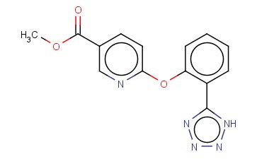 6-(2-1H-四唑-5-基)苯氧基)<span class='lighter'>烟酸</span><span class='lighter'>甲</span><span class='lighter'>酯</span>