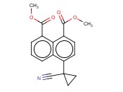 <span class='lighter'>1,8</span>-DIMETHYL 4-(1-CYANOCYCLOPROPYL)<span class='lighter'>NAPHTHALENE-1,8</span>-DICARBOXYLATE