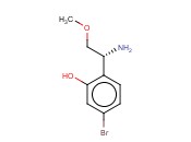 2-((1R)-1-AMINO-2-METHOXYETHYL)-5-<span class='lighter'>BROMOPHENOL</span>