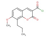 7-methoxy-2-oxo-8-<span class='lighter'>propyl</span>-2H-chromene-3-carbonyl chloride