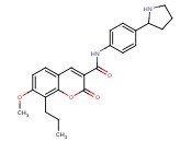 7-methoxy-2-oxo-8-propyl-N-(4-(pyrrolidin-2-yl)phenyl)-2H-chromene-3-carboxamide