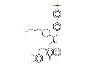 2-[[(2,3-二氟<span class='lighter'>苯基</span>)甲基]硫<span class='lighter'>基</span>]-N-[1-(2-<span class='lighter'>甲</span>氧基<span class='lighter'>乙基</span>)-4-哌啶<span class='lighter'>基</span>]-4-<span class='lighter'>氧</span>代-N-[[4'-(<span class='lighter'>三</span>氟甲基)[1,1'-联苯]-4-<span class='lighter'>基</span>]甲基]-1(4H)-喹啉乙酰胺