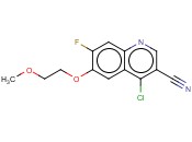 4-CHLORO-7-FLUORO-6-(2-METHOXYETHOXY)-<span class='lighter'>3-QUINOLINECARBONITRILE</span>