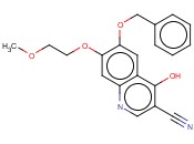 4-HYDROXY-7-(2-METHOXYETHOXY)-6-(PHENYLMETHOXY)-<span class='lighter'>3-QUINOLINECARBONITRILE</span>