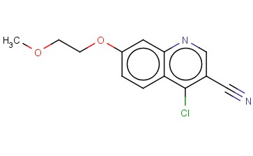 <span class='lighter'>3-QUINOLINECARBONITRILE</span>, 4-CHLORO-7-(2-METHOXYETHOXY)-