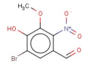 5-<span class='lighter'>溴</span>-4-羟基-3-<span class='lighter'>甲</span><span class='lighter'>氧基</span>-2-硝基苯(<span class='lighter'>甲</span>)醛
