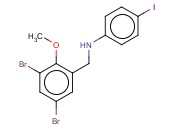 N-[(3,5-DIBROMO-2-METHOXYPHENYL)METHYL]-<span class='lighter'>4-IODOANILINE</span>