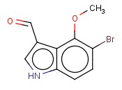 5-BROMO-4-<span class='lighter'>METHOXYINDOLE-3-CARBOXALDEHYDE</span>