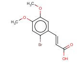 2-溴-4,5-<span class='lighter'>二甲</span>氧基<span class='lighter'>肉桂酸</span>