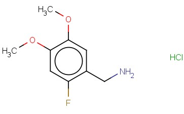 4,5-DIMETHOXY-2-<span class='lighter'>FLUOROBENZYLAMINE</span> HYDROCHLORIDE