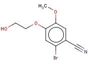 2-<span class='lighter'>溴</span>-4-(2-<span class='lighter'>羟基</span>乙氧基)-5-<span class='lighter'>甲</span>氧基<span class='lighter'>苯</span><span class='lighter'>甲</span><span class='lighter'>腈</span>