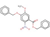 BENZYL 4-(<span class='lighter'>BENZYLOXY</span>)-5-METHOXY-2-NITROBENZOATE