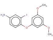 4-(3,5-DIMETHOXYPHENOXY)-<span class='lighter'>3-IODOANILINE</span>