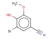 3-溴-4-羟基-5-<span class='lighter'>甲</span>氧<span class='lighter'>苯</span>并丁<span class='lighter'>腈</span>
