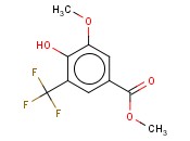 <span class='lighter'>苯甲酸</span>,4-<span class='lighter'>羟基</span>-3-<span class='lighter'>甲</span>氧基-5-(三氟甲基)-, 甲基<span class='lighter'>酯</span>