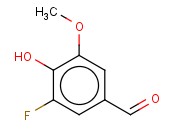 3-<span class='lighter'>FLUORO-4-HYDROXY</span>-5-METHOXYBENZALDEHYDE