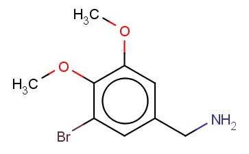 苯<span class='lighter'>甲</span><span class='lighter'>胺</span>,3-溴-4,5-二<span class='lighter'>甲</span><span class='lighter'>氧基</span>-
