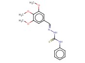 <span class='lighter'>3,4,5-TRIMETHOXYBENZALDEHYDE</span> <span class='lighter'>N-PHENYLTHIOSEMICARBAZONE</span>
