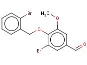3-BROMO-4-[(<span class='lighter'>2-BROMOBENZYL</span>)OXY]-5-METHOXYBENZALDEHYDE