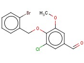 4-[(<span class='lighter'>2-BROMOBENZYL</span>)OXY]-3-CHLORO-5-METHOXYBENZALDEHYDE