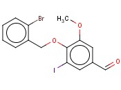 4-[(<span class='lighter'>2-BROMOBENZYL</span>)OXY]-3-IODO-5-METHOXYBENZALDEHYDE