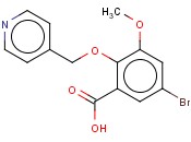 5-<span class='lighter'>溴</span>-3-<span class='lighter'>甲</span><span class='lighter'>氧基</span>-2-(吡啶-4-基<span class='lighter'>甲</span><span class='lighter'>氧基</span>)苯甲酸
