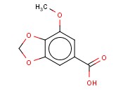 <span class='lighter'>7-METHOXY-1,3-BENZODIOXOLE-5-CARBOXYLIC</span> ACID