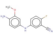5-[(4-AMINO-3-METHOXYPHENYL)AMINO]-<span class='lighter'>2-FLUOROBENZONITRILE</span>