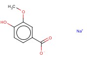 4-<span class='lighter'>羟基</span>-3-<span class='lighter'>甲</span>氧基<span class='lighter'>苯甲酸</span>钠