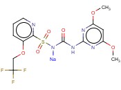 N'-(4,6-二甲氧基<span class='lighter'>嘧啶</span>-2-基)-N-[3-(2,2,2-三氟乙氧基)-2-吡啶磺酰]亚氨基氨基<span class='lighter'>甲酸</span>钠