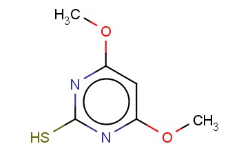 <span class='lighter'>2-MECAPTO-4,6-DIMETHOXYPYRIMIDINE</span>