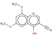 <span class='lighter'>3-QUINOLINECARBONITRILE</span>, 4-HYDROXY-6,8-DIMETHOXY-