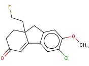 6-氯-9a-(2-氟乙基)-1,2,9,9a-四氢-7-甲氧基-3H-<span class='lighter'>芴</span>-3-酮