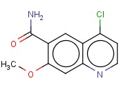 4-<span class='lighter'>chloro-7-methoxyquinoline</span>-6-carboxamide