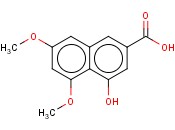 <span class='lighter'>4-HYDROXY-5,7-DIMETHOXY-2-NAPHTHALENECARBOXYLIC</span> ACID