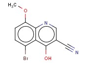 <span class='lighter'>3-QUINOLINECARBONITRILE</span>, 5-BROMO-4-HYDROXY-8-METHOXY-