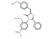 (5Z)-3-(2-甲氧基-4-<span class='lighter'>硝基苯</span>基)-5-[(4-甲氧苯基)甲亚基]-2-苯基-3,5-二氢-4H-<span class='lighter'>咪唑</span>-4-酮