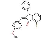 7-FLUORO-2-[(4-METHOXYPHENYL)METHYLENE]-3-PHENYL-1-<span class='lighter'>INDANONE</span>