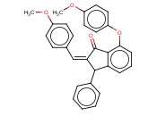 7-(4-METHOXYPHENOXY)-2-[(4-METHOXYPHENYL)METHYLENE]-3-PHENYL-1-<span class='lighter'>INDANONE</span>