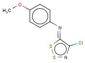 N-(4-CHLORO-5H-1,2,3-DITHIAZOL-5-YLIDEN)-4-METHOXYANILINE