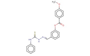 3-(2-(ANILINOCARBOTHIOYL)CARBOHYDRAZONOYL)PHENYL 4-METHOXYBENZOATE