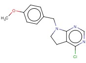 4-CHLORO-7-(4-METHOXYBENZYL)-<span class='lighter'>6,7-DIHYDRO-5H-PYRROLO</span>[2,3-D]<span class='lighter'>PYRIMIDINE</span>