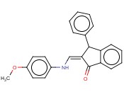 2-[(4-METHOXYANILINO)METHYLENE]-3-PHENYL-1-<span class='lighter'>INDANONE</span>