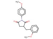 3-(<span class='lighter'>2-METHOXYBENZYL</span>)-1-(4-METHOXYPHENYL)PYRROLIDINE-2,5-DIONE