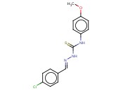 <span class='lighter'>4-CHLOROBENZALDEHYDE</span> N-(4-METHOXYPHENYL)THIOSEMICARBAZONE