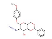 4-甲氧苯基2-叠氮<span class='lighter'>基</span>-4,6-O-<span class='lighter'>苯</span><span class='lighter'>亚</span>甲基-2-脱氧-β-D-吡喃葡萄糖苷